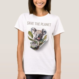Save the Planet: Wear Your Love for Koalas! Tシャツ