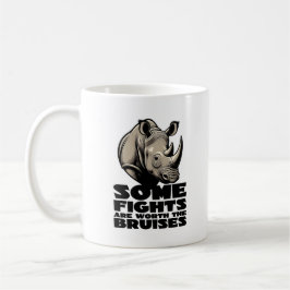 Save The Rhino Resilience Fight Design. コーヒーマグカップ