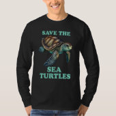 Save The Sea Turtle Tシャツ (正面)