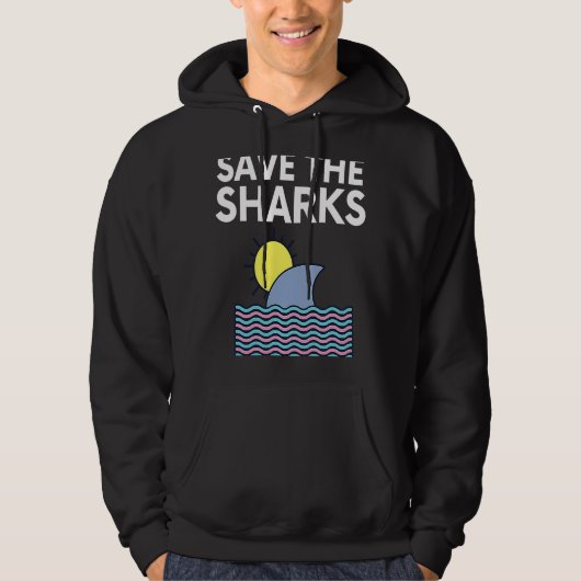Save The Sharks パーカ (正面)