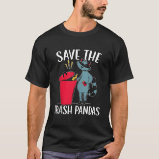 Save The Trash Pandas Raccoon Wildlife Animal Tシャツ