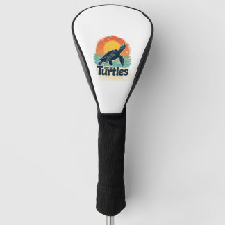 Save The Turtles Animal Rights Sea Turtle Retro St ゴルフヘッドカバー