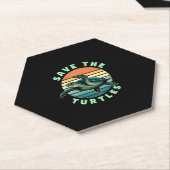 Save The Turtles Animal Turtle Pet Lover (3) ペーパーコースター (アングル)