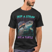 Save the Turtles Save the Ocean Environmental Care Tシャツ (正面)