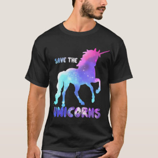 Save the Unicorns girl funny Tシャツ