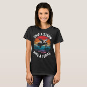 Save Turtles Sea Ocean Turtle Shirt Tシャツ (正面フル)