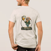 Save Water Drink Beer Funny Vintage Tee トライブレンドTシャツ (裏面)