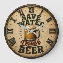 Save Water Drink Beer Man Cave Gift