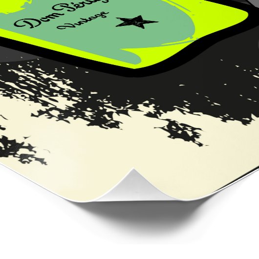 Save Water, Drink Champagne (Neon Drip Duck) ポスター (コーナー)