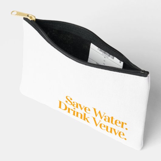 Save Water. Drink Veuve. Small Bag アクセサリーポーチ (見開き)
