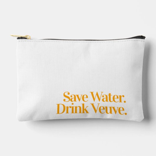 Save Water. Drink Veuve. Small Bag アクセサリーポーチ (正面)