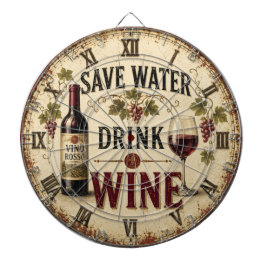 Save Water Drink Wine ダーツボード