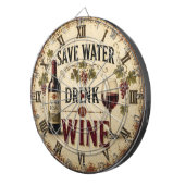 Save Water Drink Wine ダーツボード (正面右)