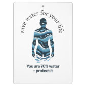 save water for your life クリップボード (裏面)