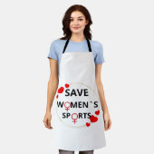 Save Womens Sports Classic エプロン (着用した状態)