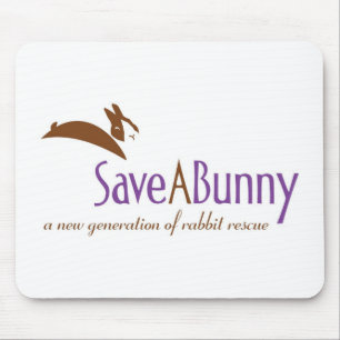 SaveABunnyのロゴ マウスパッド