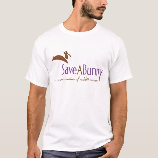 SaveABunnyのロゴ Tシャツ (正面)