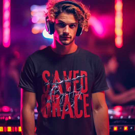 Saved by Grace - Believers Bible verse Scripture Tシャツ