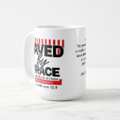 Saved by Grace Coffee cup コーヒーマグカップ (正面左)