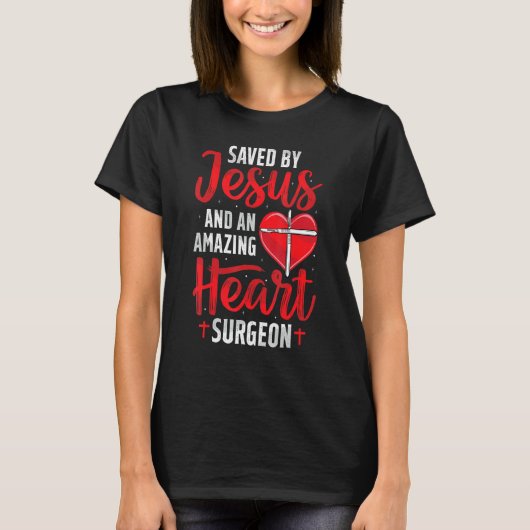Saved By Jesus Open Heart Surgery Bypass Surgery S Tシャツ (正面)