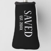 Saved Est Established Christian Golfer Putter ゴルフヘッドカバー (回転90)