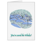 Saved Whales greeting card (正面)