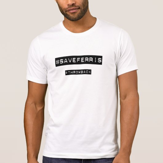 SaveFerrisハッシュタグTシャツ Tシャツ (正面)