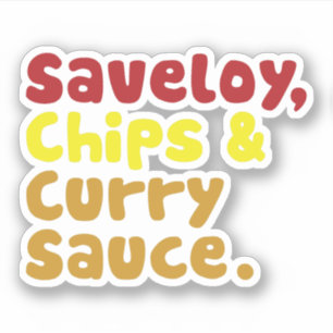 Saveloy、破片及びカレーソース シール