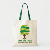 Savethetrees トートバッグ (正面)