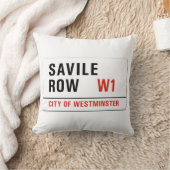 Savileの列、ロンドンの道路標識 クッション (ブランケット)