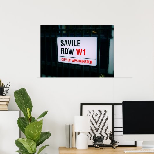 Savile Row – ロンドン – ポスター (ホームオフィス)