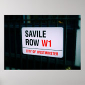 Savile Row – ロンドン – ポスター (正面)