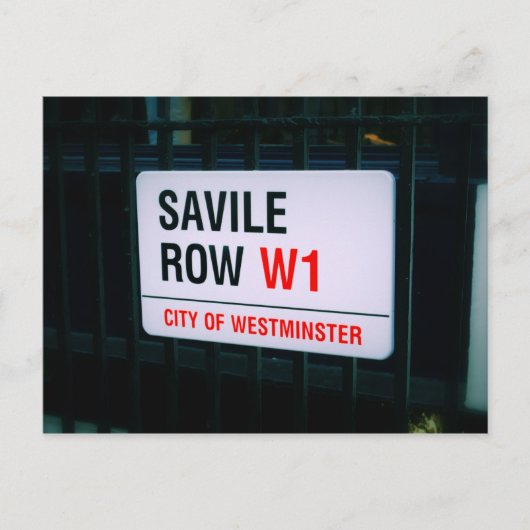 Savile Row – ロンドン – ポストカード (正面)