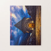 Saville Dam Connecticut.クリスマスの挨拶 ジグソーパズル (縦)