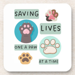 Saving Lives One Paw At A Time – Vet Animal Design コースター