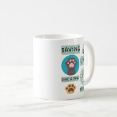 Saving Lives One Paw At A Time – Vet Animal Design コーヒーマグカップ (正面右)