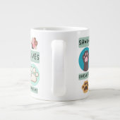 Saving Lives One Paw At A Time – Vet Animal Design ジャンボコーヒーマグカップ (裏面)