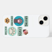 Saving Lives One Paw At A Time – Vet Animal Design Case-Mate iPhoneケース (裏面 (横))