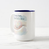 Saving Paws One Heart Heartfelt Watercolor ツートーンマグカップ (正面左)