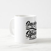 Saving The World Spine Chiropractic Chiropractor コーヒーマグカップ (正面左)