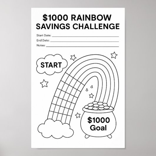 Savings Challenge Tracker ポスター (正面)