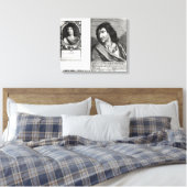 Savinien Cyrano de Bergeracの2ポートレート キャンバスプリント (インサイチュ (寝室))