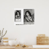 Savinien Cyrano de Bergeracの2ポートレート ポスター (キッチン)