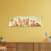 Savon Des Jolis Bebes Soap LabelParis，フランス キャンバスプリント (インサイチュ (リビング))