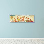 Savon Des Jolis Bebes Soap LabelParis，フランス キャンバスプリント (インサイチュ (ウッドフロア))