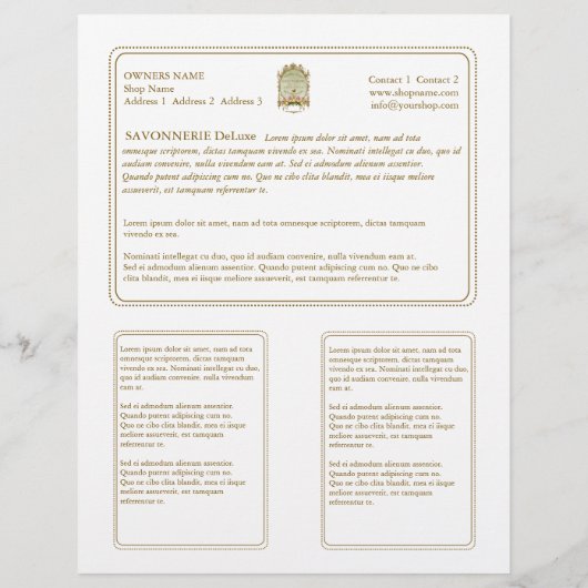 SAVONNERIE ～フライヤー チラシ (裏面)