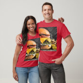 Savor a Juicy Cheeseburger with Fresh Veggies frie Tシャツ (ユニセックス)