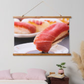 Savor the Moment – Sushi in Action Tapestry 吊り下げ型タペストリー (寝室)
