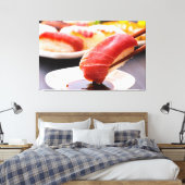Savor the moment - Tuna sushi demonstration キャンバスプリント (インサイチュ (寝室))