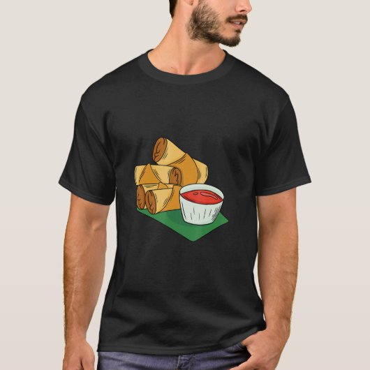 Savors the Cuteness of Lumpia Filipino Delight Tシャツ (正面)